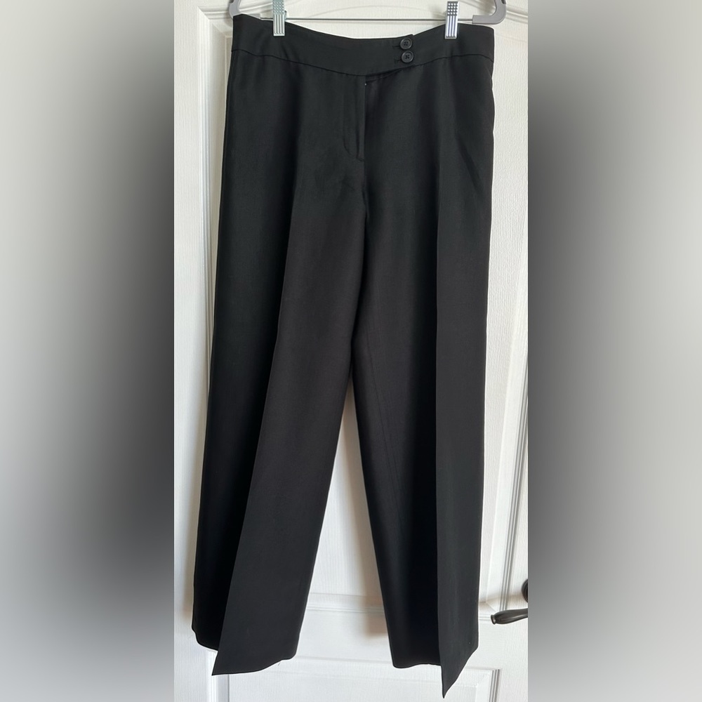 Linen blend wide leg LOFT pants